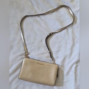 Michael Kors Gold Crossbody Bag